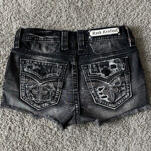 Rock Revival Dark Wash Jean Shorts